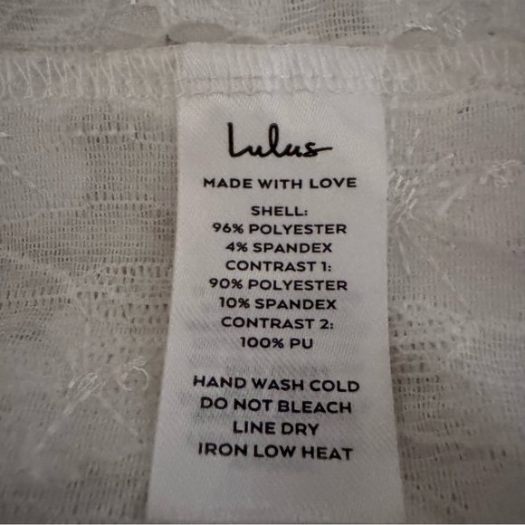 Lulus White Lace Faux Wrap Bodysuit - Beautiful - Picture 4 of 14